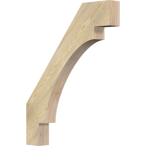 Ekena Millwork 4"W x 30"D x 38"H Merced Rough Sawn Knee Brace, Douglas Fir BRC04X30X38MRC00RDF - main